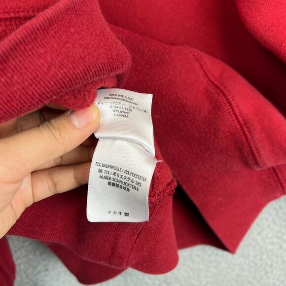 Eddie Bauer Red Spell Out logo Sweatshirt Men's Size Large Pullover - Picture 9 of 9